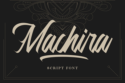 Machira Scipt branding design fonts graphic design handlettering logo typeface typography