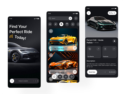 Car parking mobile app🚗 app app design booking car app discover find parking interface location map mobile mobile app mobile app design modern parking space route saas search parking uxui vehicle tracking