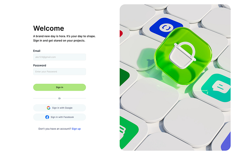 🔐 Minimal Login Page – UI/UX Exploration by Faisal Ahmed on Dribbble