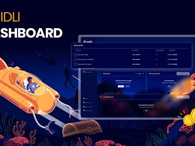 Quidli's Crypto Odyssey: A Gamified Dashboard Design Ui 🌊✨ appdesign crypto darkmode dashboard fintech gamification interactiondesign nft productdesign rewards saas token ui ui design underwater theme userexperience userinterface uxdesign visualdesign web3