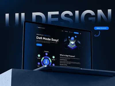 Sigil Finance – DeFi Landing Page UI Design blockchain design crypto app crypto landing page dark mode ui defi ui figma designer finance dashboard fintech ui hero section landing page design responsive web design rypto exchange swap ui ui ui designer wallet app web design web3 landing page web3 ux
