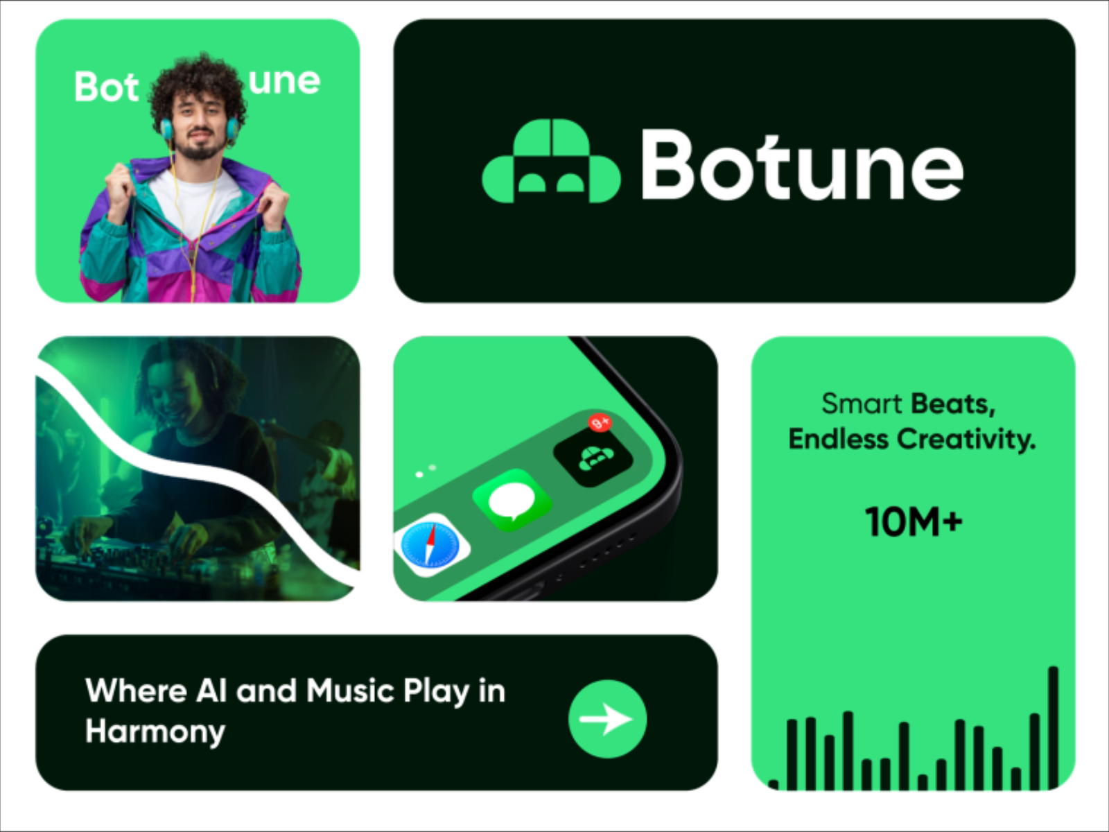Example of Branding & Visual identity for a fintech Brand  Botune