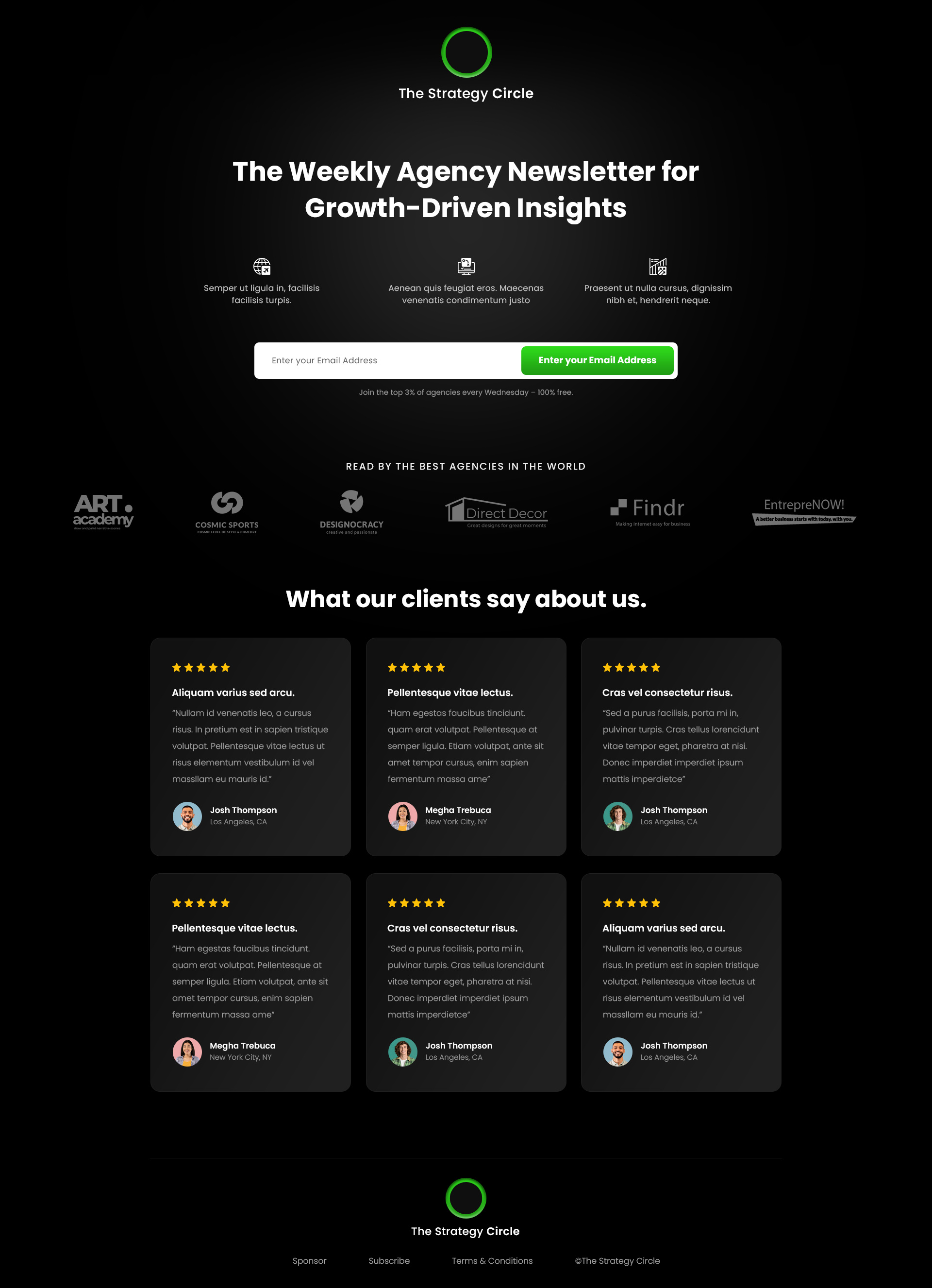 Business Growth Agency Website banner ui ux website