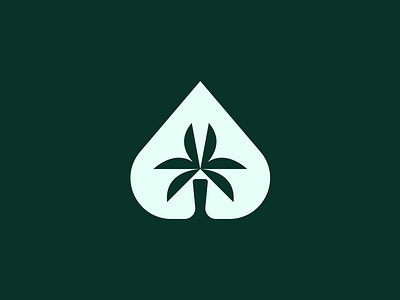 Palm and Heart Logo Design branding garden logo heart icon identity logo logo design logo designer logodesign logos logotype luxury plam plam and heart resort travel tree vacation