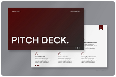 Imboost Agency - Digital Marketing Presentation Template template