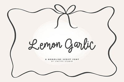 Lemon Garlic Font - Handwritten Free Font branding design font design fonthandwriting handlattering illustration letteringfont script lettering typography ui