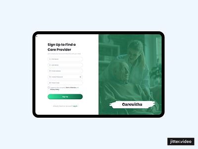Caregiver Web: Empowering Seamless Caregiving Services Online caregiving design ui ux web application