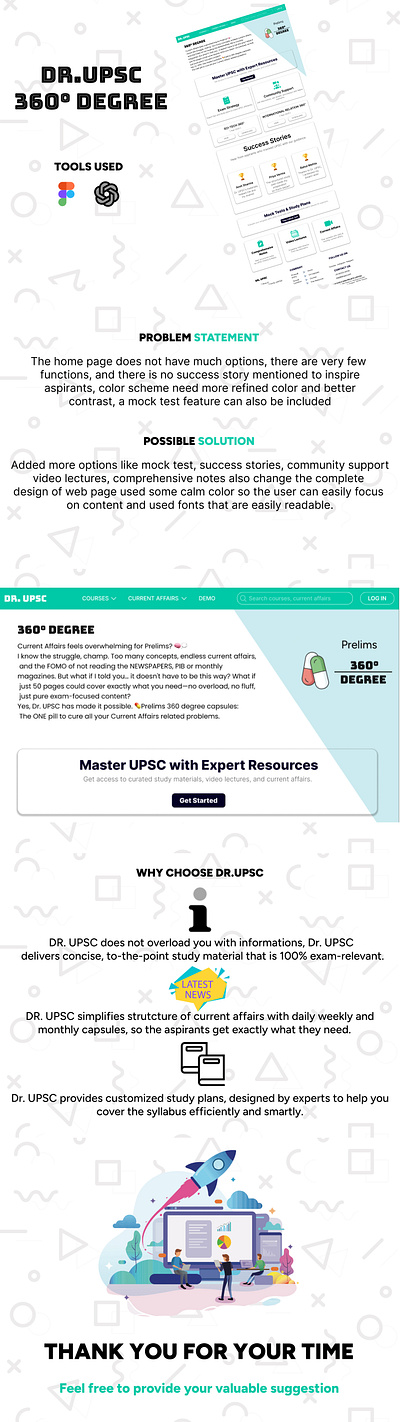 DR. UPSC WEPAGE REDESIGN figma ui ux