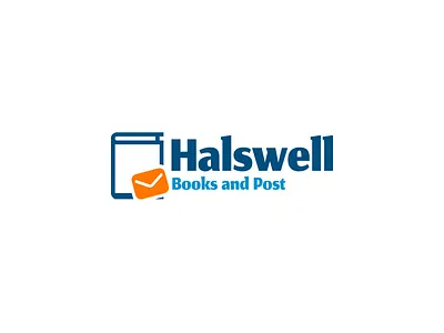 Halswell - Book and Post - Logo Concept book branding clean concept cover dark design flat free freebie graphic design idea ill illustration light logo post ui web website