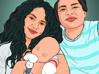 Family Photo adobe photoshop illustration