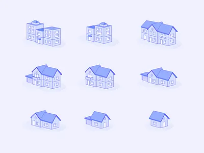 Property Variations address search assets design graphic design illustration property size simple visuals