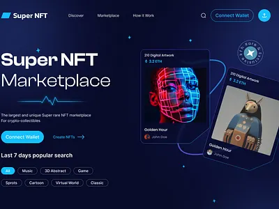 Super NFT branding design graphic design typography ui ux