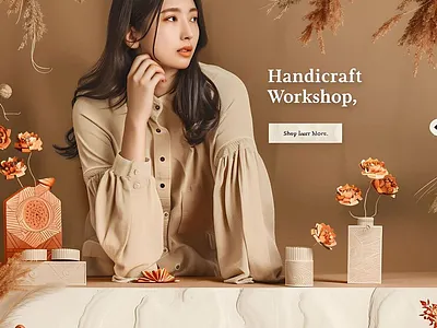 Masonry Layout Web With Paper Cut Out Figma Effect Tradition 3d animation branding graphic design logo motion graphics ui