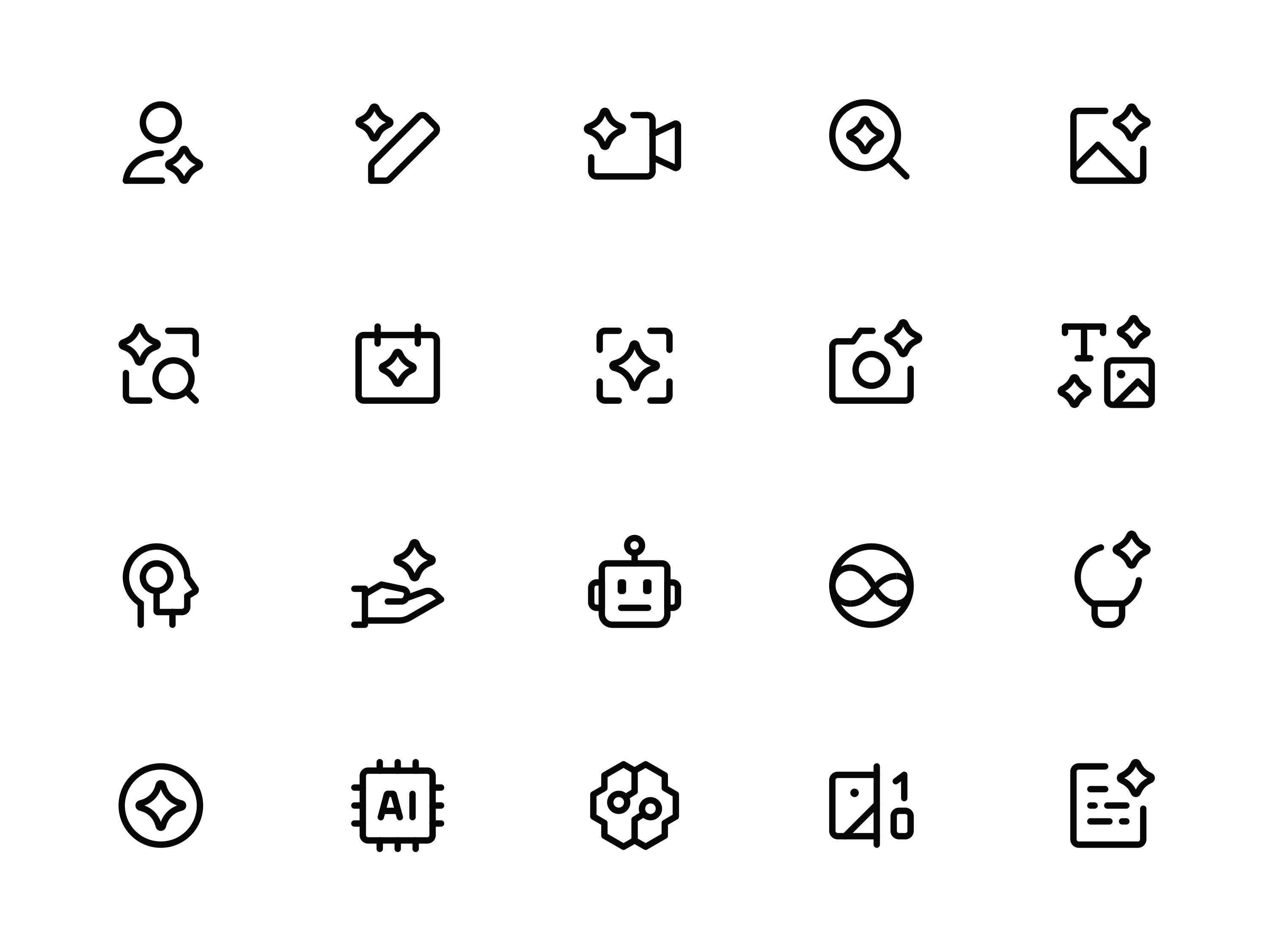 Ai Technology line icons pack - Myicons✨ ai ai icons design system figma figma icons icon design icon pack icons icons design icons library icons pack interface icons line icons sketch icons ui design ui icons ui kit web design web designer