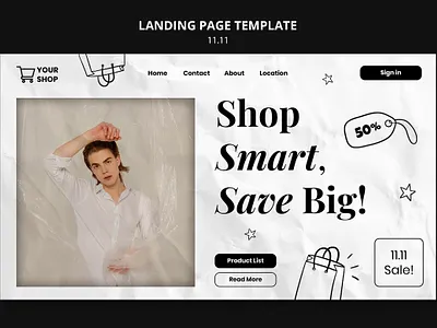 11.11 flash sale landing page template 3d animation branding graphic design logo motion graphics ui