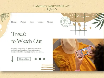 Lifestyle template design 3d animation branding graphic design lifestyle template design logo motion graphics ui