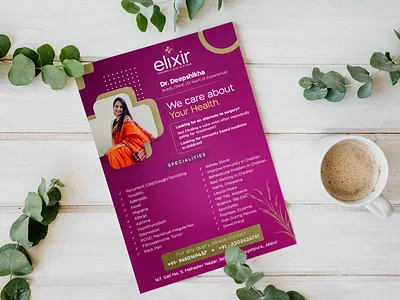 Wellness Flyer Design design flyerdesign minimal