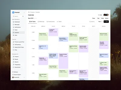 Dashboard design for a project management tool called Flownest ✨ dashboard dashboard design design product design ui ux uxui web design webdesign website website design