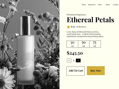 Ethereal Petals – A Captivating Essence by Hera branding design graphic design logo typography ui ux