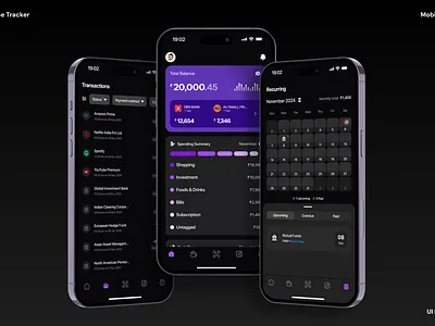 Expense Tracker Mobile App ui