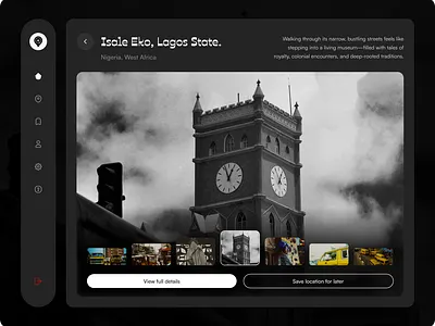 Tourism Web app (Lagos) app eko figma lagos tourism tourist webb