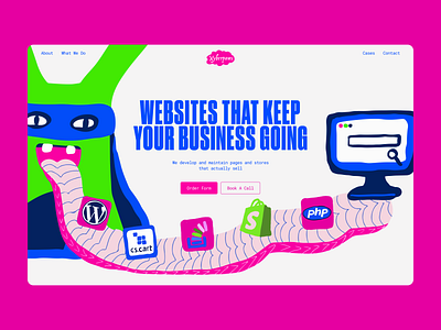 Website design for Xyberpaws 3d branding design graphic design illustration logo saas ui ux webdesign