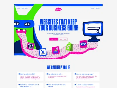 Website design for Xyberpaws 3d branding design graphic design illustration logo saas ui ux webdesign