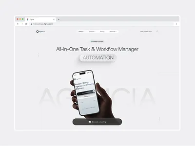 Agencia Hero section branding crmdashboard dashboard design designsystem figma illustration iosdesign iosuidesign landingpage productdesign ui uiux uiuxdesign