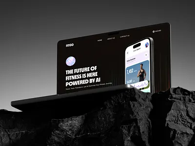 Fitness App Landing Page app landing page fitness app website landing page ui ux web web design web ui web ux website design