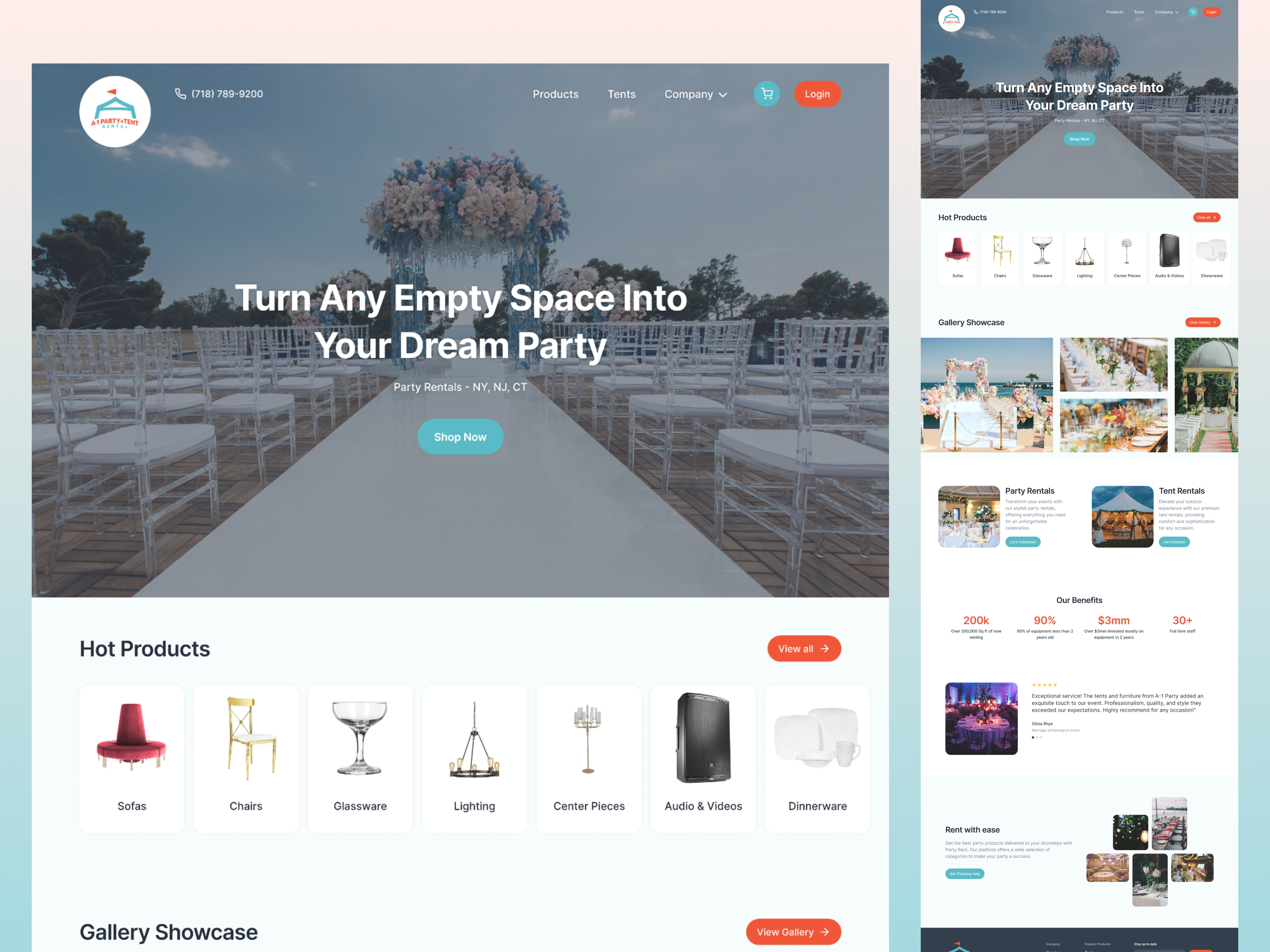 Example of High Impact Website Landing Pages