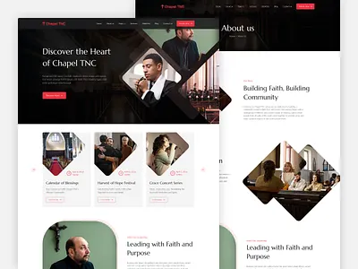 Chapel TNC - Community & Nonprofit Website Template chaple church webflo webflow webflow template