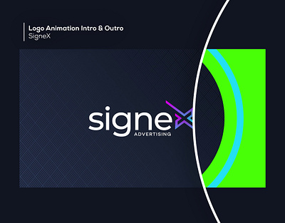 Logo Animation for SigneX | Intro & Outro Design animation graphic design logo motion graphics