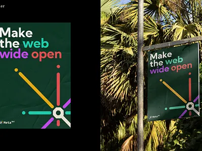 Make the web Wide open poster