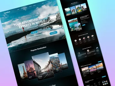 Adventure Travel UI Design adventure travel ai design creative design design design commmunity design exploration digital design dribbble graphic design interface design minimal design modern design travel travel inspirations travel website ui uiux design user interface visual design web design