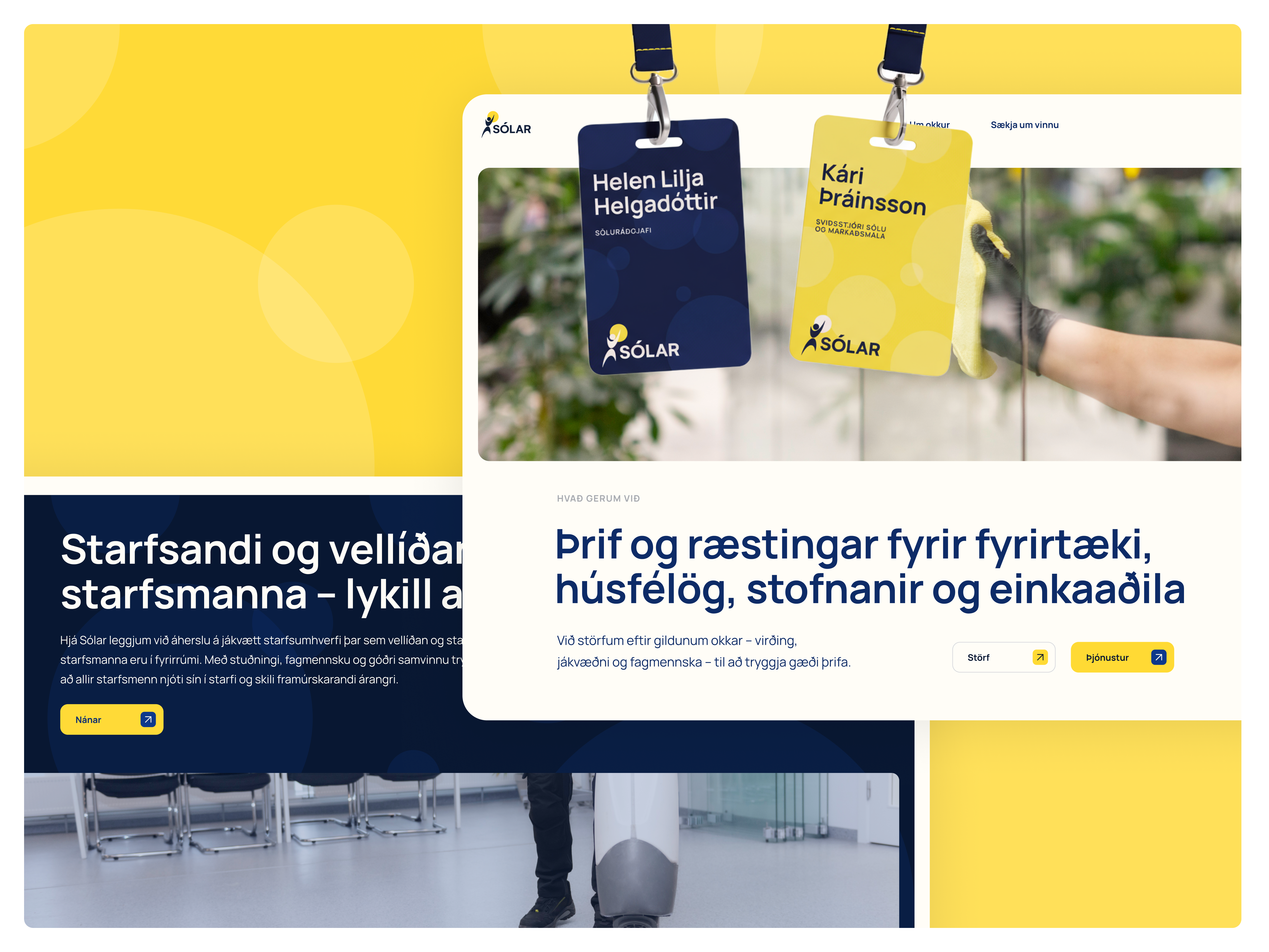 A bright future in cleaning branding design figma iceland logo ui web