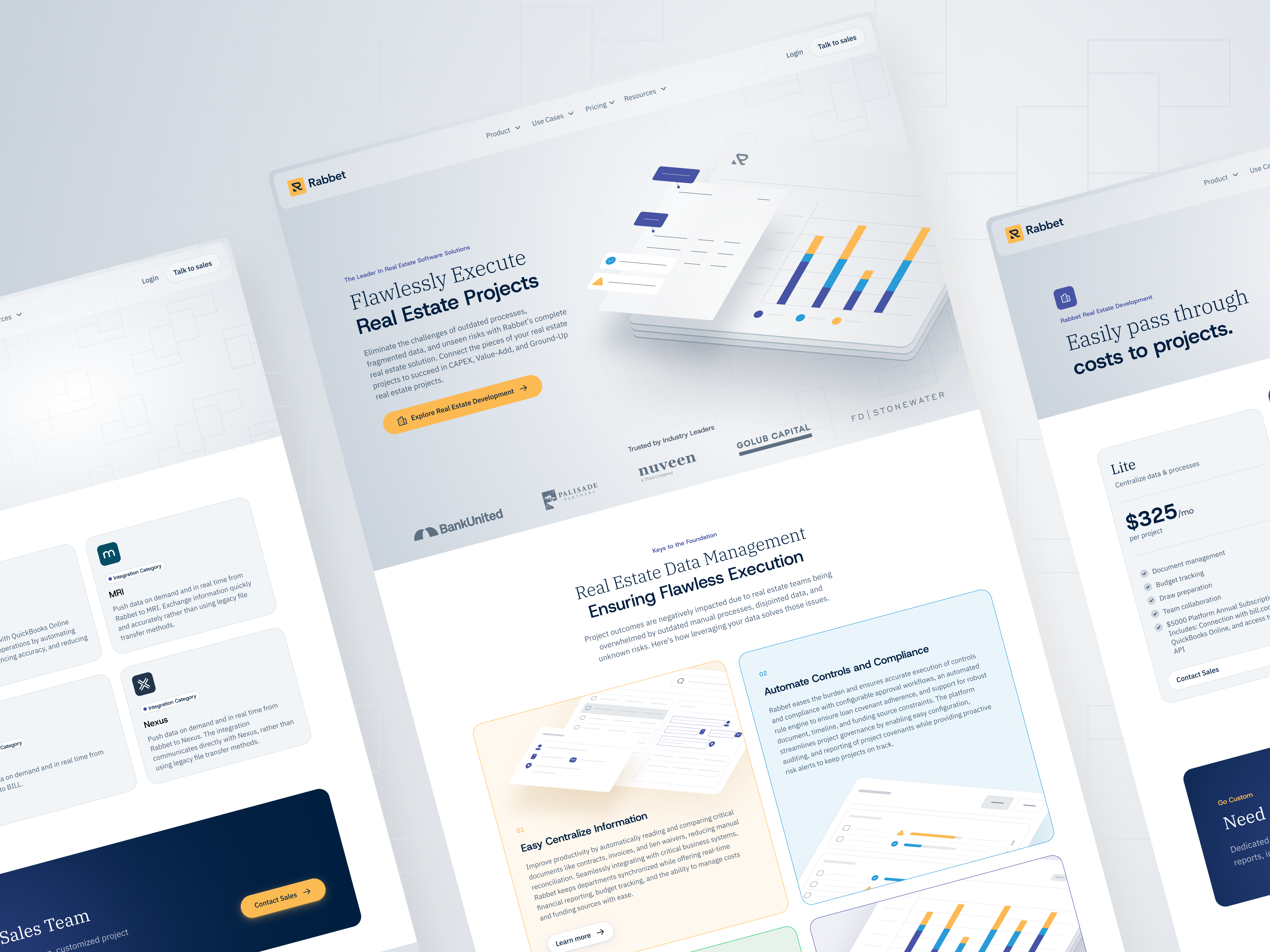 Example of Rabbet.com - Redesign
