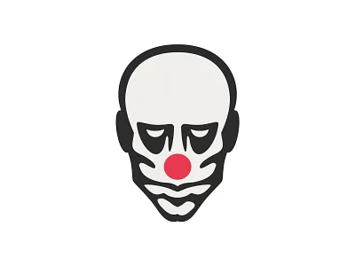 Clown sad face logo buy clown face head logo logos logos for sale logotype man sale sales scare