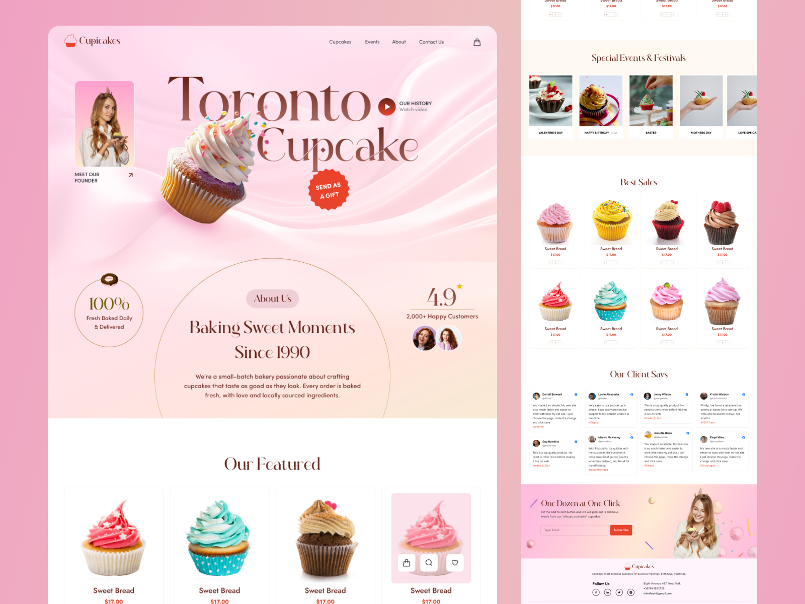 Example of Website & Landing Page Design 