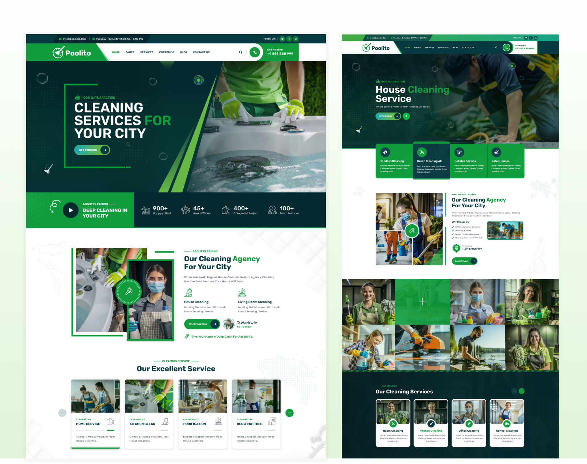 Example of Website Design (5 Pages)