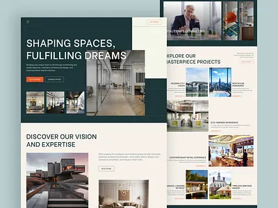 Architect Designer Landing Page architectportfolio architecture cleanui designinspo landingpage minimaldesign moderndesign ui uidesign ux uxdesign visualdesign webdesign website