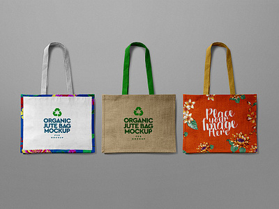 Organic Bag Mockup Jute Recycle Eco