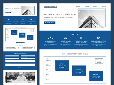 UI/UX Website New York Inspection design figma interface ui uiux ux web webdesign