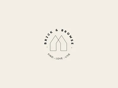 brick & browse branding graphic design logo