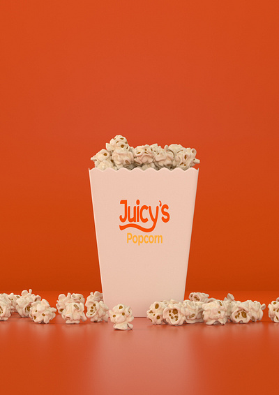 Popcorn 3d animation graphic design maxon c4d motion graphics popcorn rendering