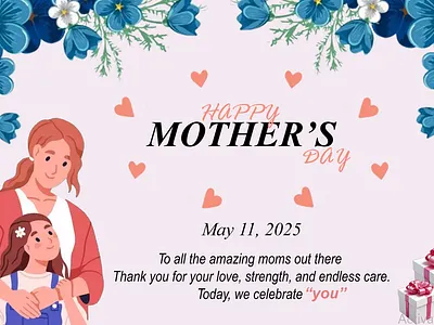 Happy Mother's Day Design graphic design mothers day poster