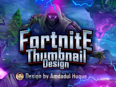 Design you a professional fortnite thumbnail fortnite creative fortnite thumbnail gaming thumbnail graphic design