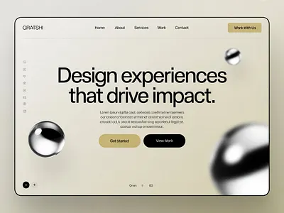 Creative Web Design Agency Landing Page. 3d 3d elements figma floating webdesign hero banner landing page user interface