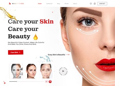 Skincare Website UI 🌿 beautybrand designtrends ecommerce skincare skincarewebsite uiinspiration uiuxdesign zubayadhauxui