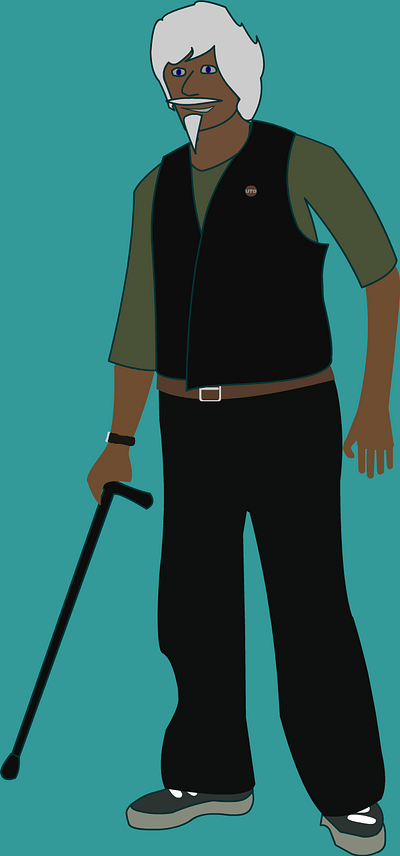 White Mustache 2005 drawing vector