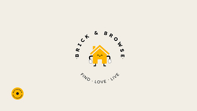 Brick & browse- mascot graphic design logo mascot